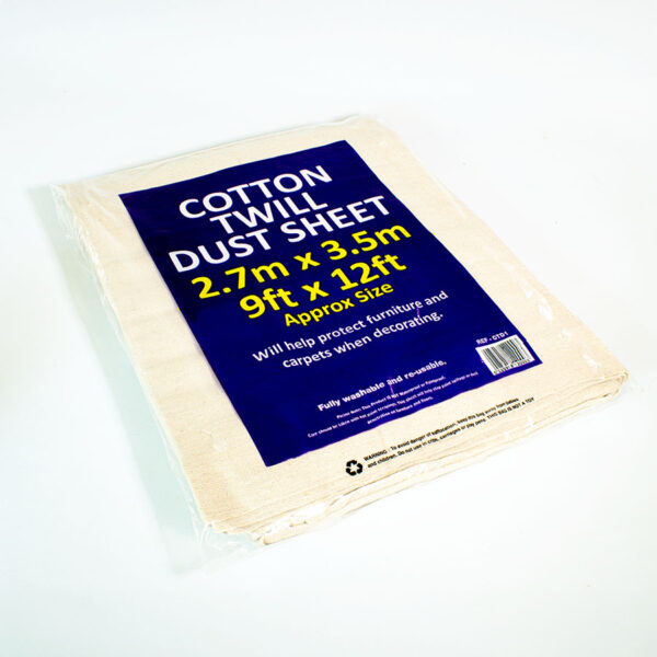 cotton twill dust sheet