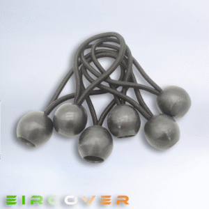 Small Black Ball Bungee 10CM (6PK)