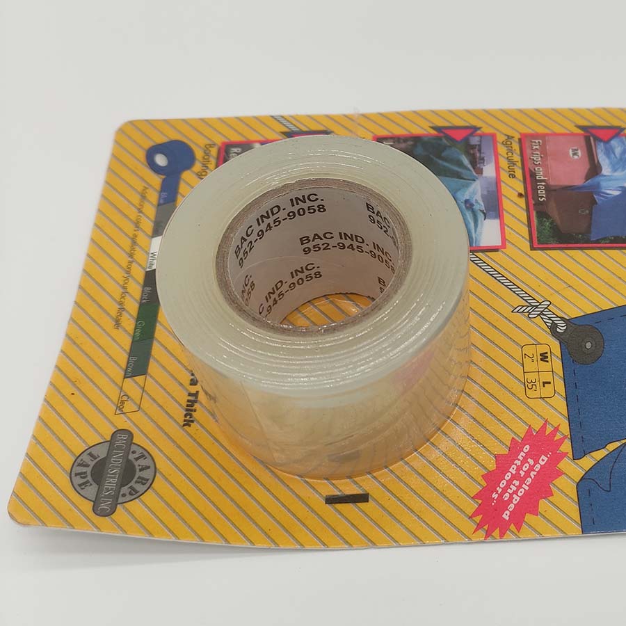 Small clear tarp tape (2″ x 35′) - Tarpaulin Warehouse