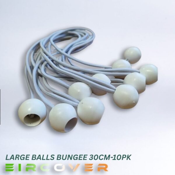 1. Large white ball bungees 30cm -10 pk 1. Large white ball bungees 30cm -10 pk