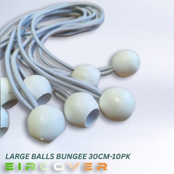 2. Large white ball bungees 30cm -10 pk 2. Large white ball bungees 30cm -10 pk