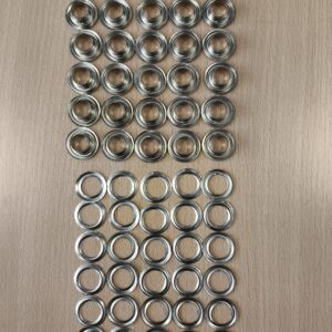 Silver Steel eyelets 10 mm - pack of 30 pcs