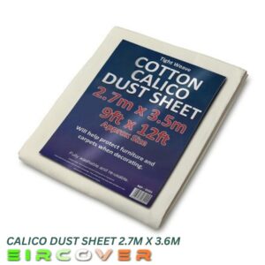 Cotton calico dust sheet  2.7m x 3.5m (9' x 12')