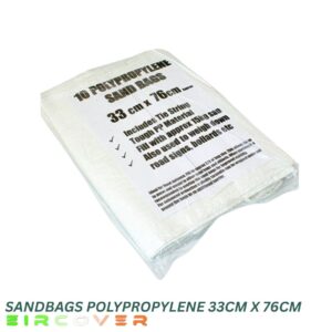 Sandbags Polypropylene 33 cm X 76 cm (13'X30') - 10 Pack