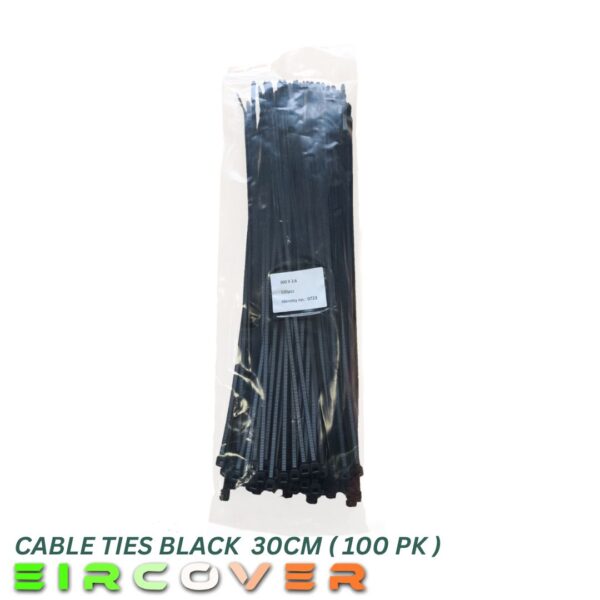 Cable ties Black 30cm ( 100 pk ) 3 Cable ties Black 30cm ( 100 pk ) 3