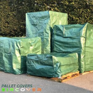 Green EU Pallet Covers | 140 GSM Protection