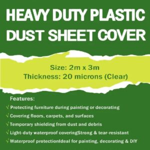 Heavy Duty Plastic Dust Sheets Cover Coming SOON !!!