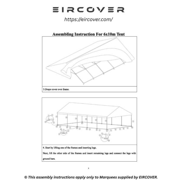 6x10m Tent PVC 6x10m Tent PVC