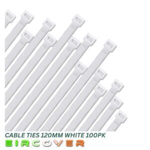Heavy Duty Cable Ties 100 Pack PA66 White